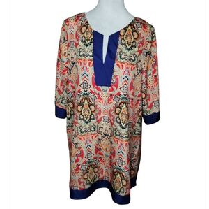 Umgee Multicolor Paisley Tunic Size M